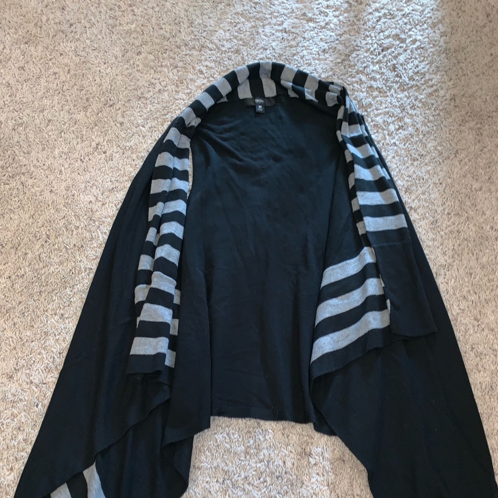 Black and Grey Striped Sweater
